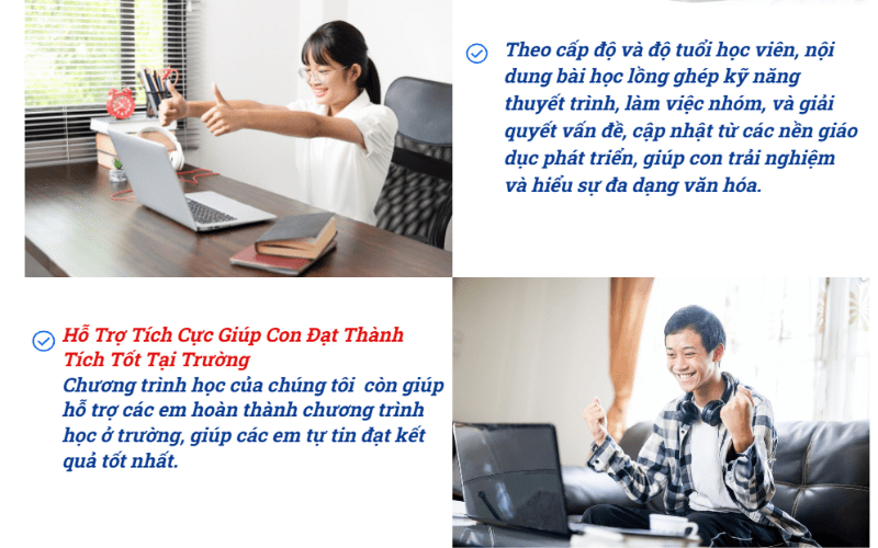 Khóa học tiếng Anh online 1 kèm 1 cho trẻ em