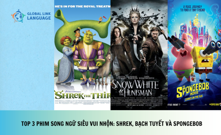 Top 3 phim song ngữ siêu vui nhộn: Shrek, Bạch Tuyết, Spongebob