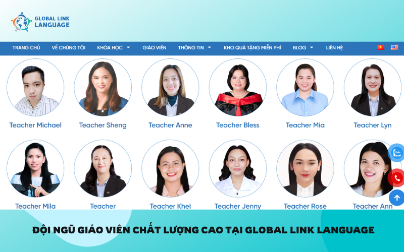 Đội ngũ giáo viên chất lượng cao tại Global Link Language