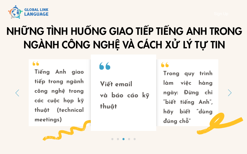 Tiếng Anh giao tiếp trong ngành công nghệ