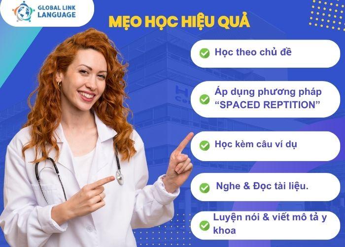 Mẹo học từ vựng tiếng Anh chuyên ngành y hiệu quả