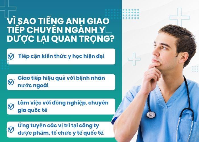 Vì sao tiếng anh giao tiếp chuyên ngành y dược lại quan trọng