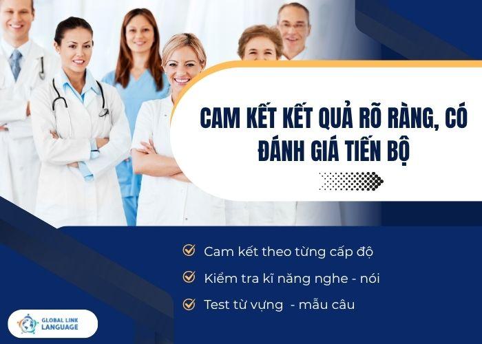 Khóa học tiếng Anh giao tiếp ngành Y Dược: Cam kết kết quả đánh giá