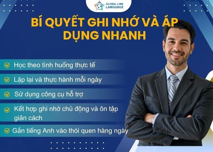 Tiếng Anh cho người đi làm bí quyết ghi nhớ và áp dụng nhanh