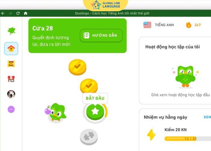 Tiếng Anh giao tiếp cho người đi làm Duolingo