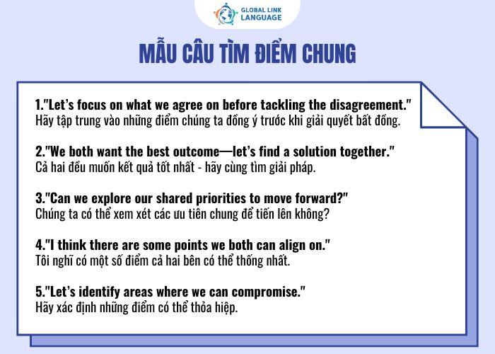 Tiếng Anh giao tiếp cho người đi làm tìm điểm chung