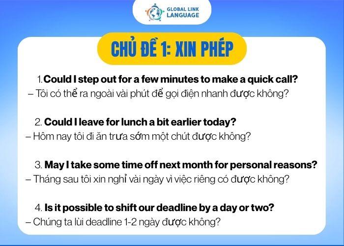 Tiếng Anh giao tiếp cho người đi làm