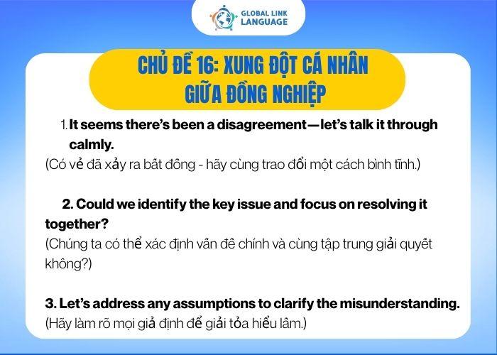 Tiếng Anh giao tiếp cho người đi làm