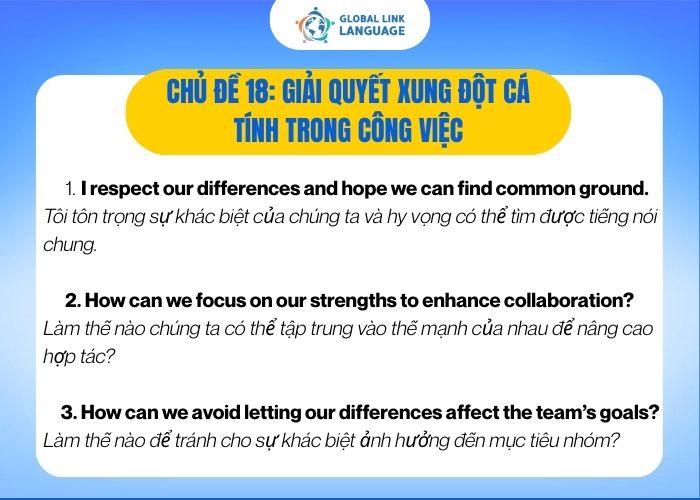 Tiếng Anh giao tiếp cho người đi làm