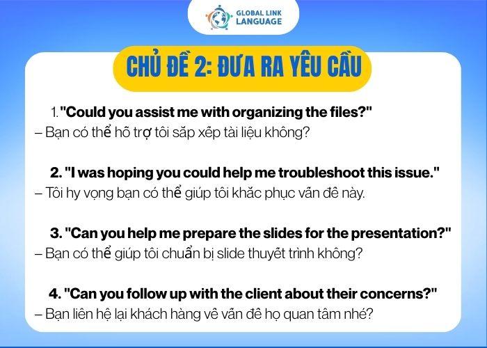 Tiếng Anh giao tiếp cho người đi làm