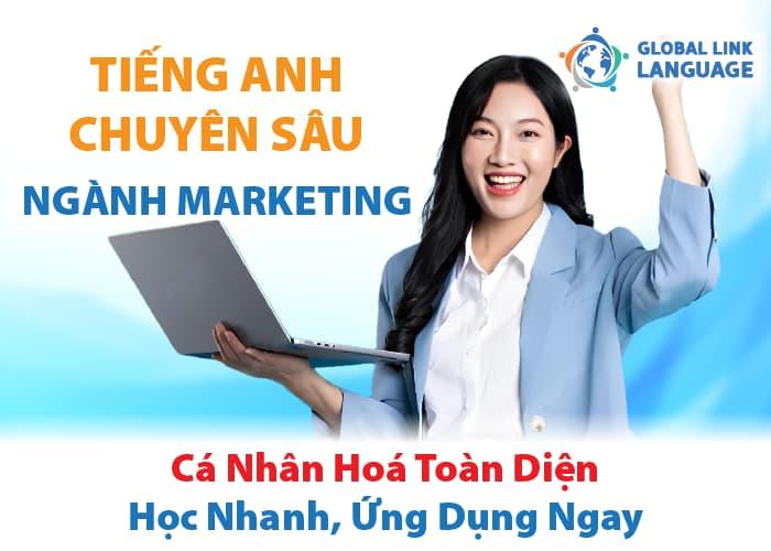 Khóa học tiếng Anh chuyên ngành Marketing sẽ giúp bạn tự tin sáng tạo, thuyết trình và làm việc hiệu quả trong môi trường toàn cầu.