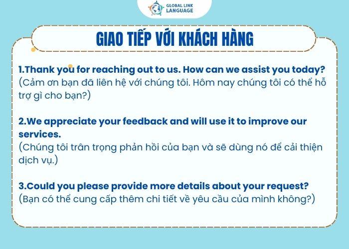Tiếng Anh chuyên ngành Marketing: Mẫu câu giao tiếp với khách hàng