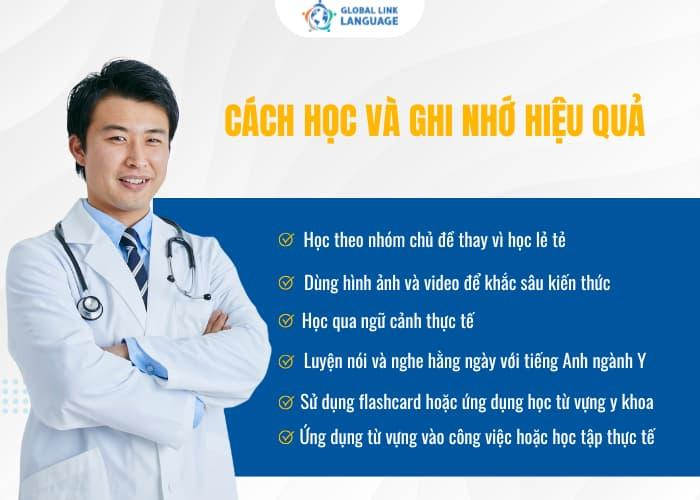Việc có cách học hiệu quả sẽ giúp bạn làm chủ 100 thuật ngữ tiếng Anh chuyên ngành Y nhanh chóng 