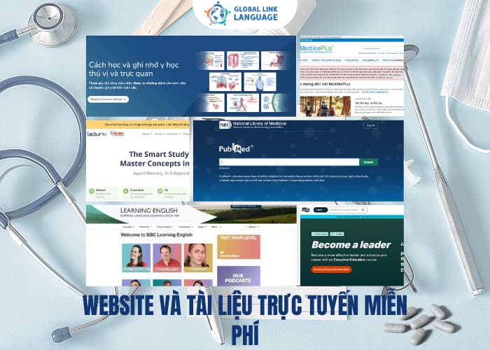Học tiếng Anh Y khoa qua website và tài liệu trực tuyến miễn phí
