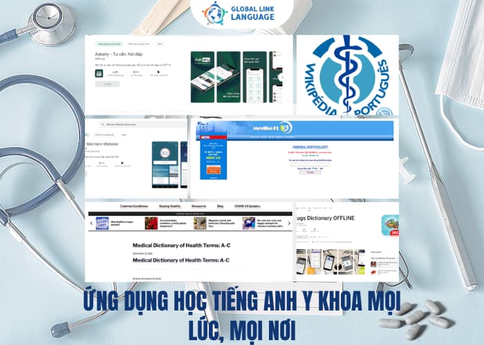 Học qua ứng dụng học tiếng Anh Y khoa