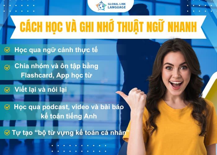 Cần có phương pháp và cách học đúng để dễ dàng ghi nhớ các thuật ngữ chuyên ngành tiếng Anh Kế toán