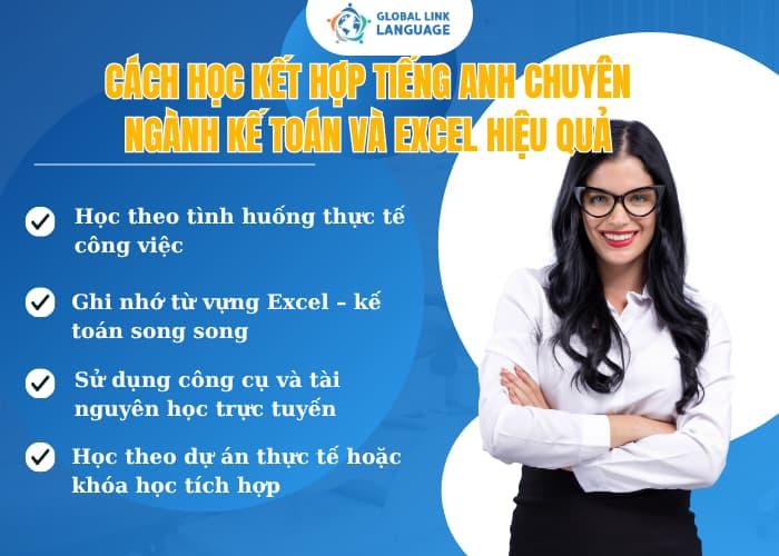 Khi bạn có cách học kết hợp tiếng Anh chuyên ngành Kế toán và Exel hiệu quả sẽ giúp bạn nhanh chóng làm chủ chuyên ngành, tự tin hội nhập