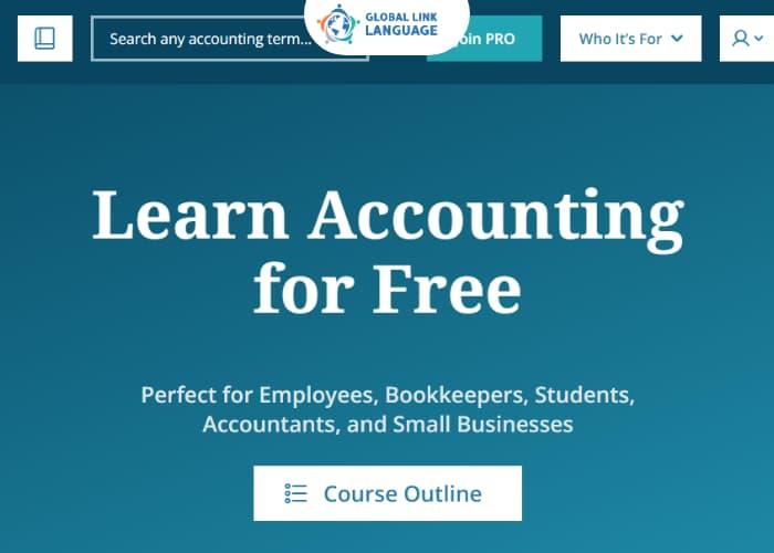 Website học tiếng Anh Kế toán Accounting Coach