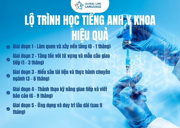 Với lộ trình học tiếng Anh Y khoa được thiết kế riêng, giúp bạn học đúng trọng tâm, không học lan man, dàn trải