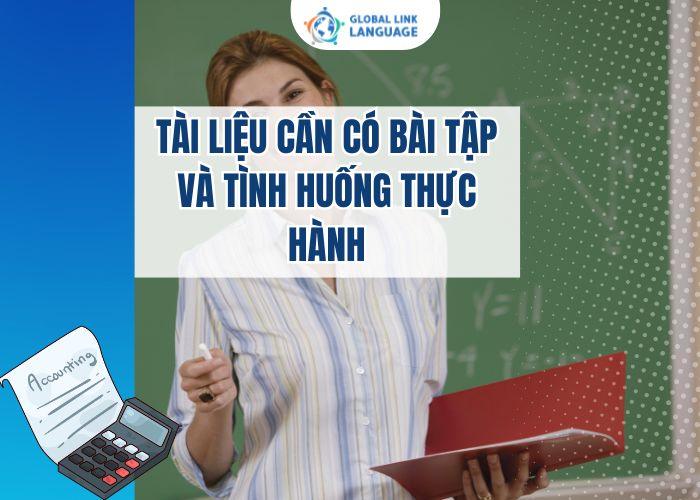 Tài liệu cần có bài tập và tình huống thực hành