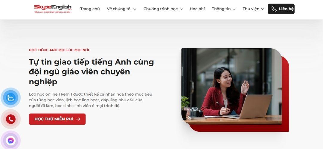 Skype English: Chương trình 1 kèm 1 có giới thiệu nội dung cho người đi làm